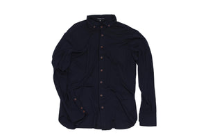 THE FIRCREST - Long Sleeve Button Down // Midnight Black